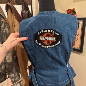 Harley-Davidson Blue Denim Vest